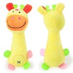3-Pack Plush Squeaky Animal Dog Toys