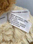 Plush Squeaker Toy Dog with Scarf - Brown