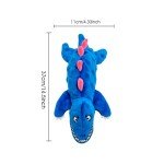 Crocodile Squeaky Dog Toy with Crinkle Paper