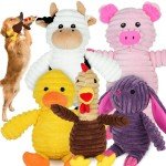 Cute Squeaky Plush Dog Toys for Chewers