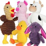 Cute Squeaky Plush Dog Toys for Chewers