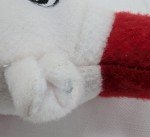 White Polar Bear Plush Dog Toy with Squeaker