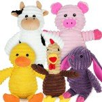 Cute Squeaky Plush Dog Toys for Chewers