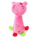 3-Pack Plush Squeaky Animal Dog Toys