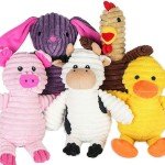 Cute Squeaky Plush Dog Toys for Chewers