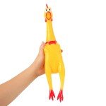 16" Squeaky Rubber Chicken Toy for Dogs
