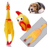 16" Squeaky Rubber Chicken Toy for Dogs