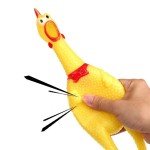 16" Squeaky Rubber Chicken Toy for Dogs