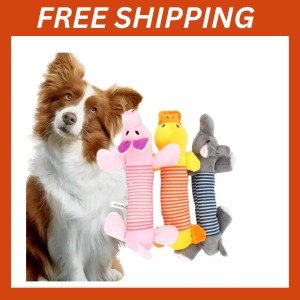 Durable Plush Squeaky Chew Toys for Dogs