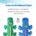 Durable Gator Squeaky Plush Toy for Dogs