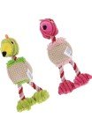 Cute Flamingo Squeaky Plush Dog Chew Toys - 2pcs