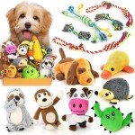 12-Pack Squeaky Toys for Small Dogs