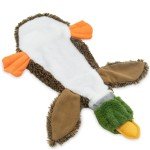Soft 2-in-1 Stuffless Squeaky Duck Toy for Dogs