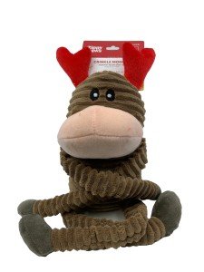 ZippyPaws Large Holiday Crinkle Reindeer Dog Toy