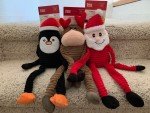 ZippyPaws Large Holiday Crinkle Reindeer Dog Toy