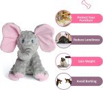 Cute Squeaky Crinkle Elephant Dog Toy