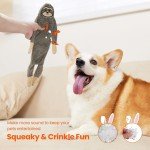 Stuffed-Free Crinkle Interactive Dog Toys