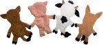 Piggy Poo Crinkle Squeaker Toys 8-Pack for Dogs