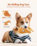 HGB Interactive No Stuffing Crinkle Dog Toys