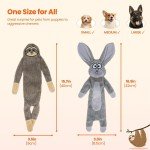 Stuffed-Free Crinkle Interactive Dog Toys