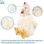 Interactive Chicken Crinkle Plush Dog Toy for All Ages