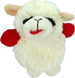 Mini Lamb Chop Crinkle Dog Toy - 6 Inch