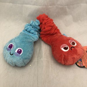Halloween Ghouly Worm Squeaky Tug Dog Toy