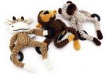 Indestructible Plush Squeaky Dog Toys - Set of 3