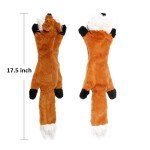 Stuffing-Free Squeaky Crinkle Dog Toys