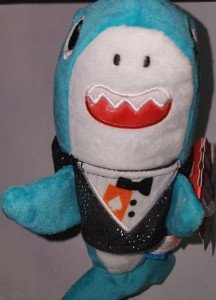 Bark Box Baby Card Shark Plush Dog Toy
