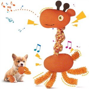Durable Squeaky Giraffe Chew Dog Toy