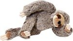 Large 15-Inch Tico Sloth Plush Dog Toy