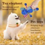 Interactive Plush Elephant Dog Toy with Squeaker