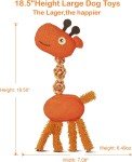 Durable Squeaky Giraffe Chew Dog Toy