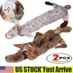 2-Pack Durable Plush Squeaky Dog Toys