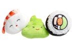 Durable Squeaky Sushi Plush Dog Toy Set