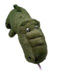 Durable Plush Alligator Dog Toy with Squeaker