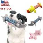 Durable Plush Squeaky Dog Chew Toys - 3 Pack