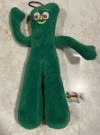 Durable 9" Gumby Plush Dog Squeaky Toy
