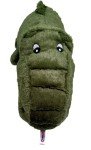 Durable Plush Alligator Dog Toy with Squeaker