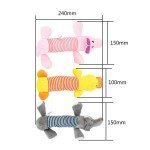 3-Pack Durable Plush Dog Squeaky Chew Toys