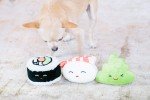 Durable Squeaky Sushi Plush Dog Toy Set