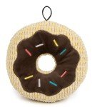 TrustyPup Tough Chocolate Donut Plush Dog Toy