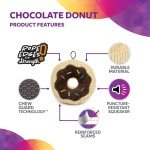 TrustyPup Tough Chocolate Donut Plush Dog Toy
