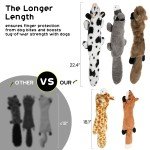 Nocciola 5 Pack Crinkle Squeaky Dog Toys