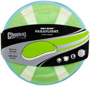 Chuckit Paraflight Glow-in-the-Dark Dog Frisbee
