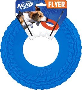 Durable 10" Rubber Tire Frisbee Toy for Dogs