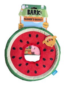 Bark Box Slobbermelon Crinkly Squeaky Frisbee