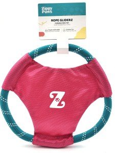 Zippy Paws Pink Flyer Frisbee Dog Fetch Toy
