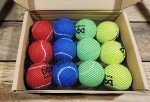 Colorful Tennis Balls for Dogs - Pack of 12